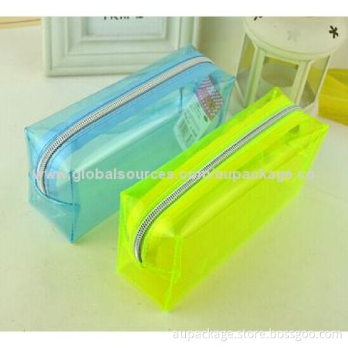 Clear PVC for stationery pencil case
